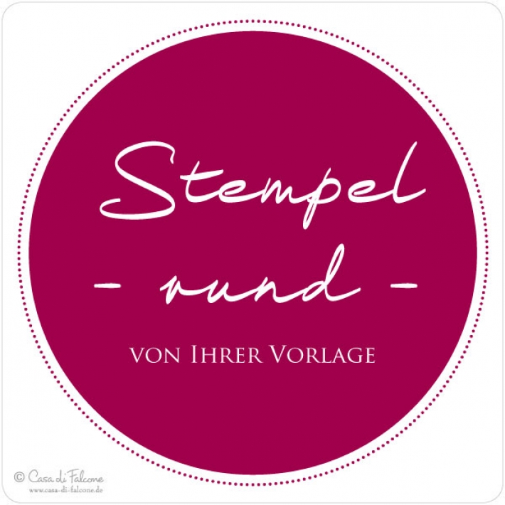 Logostempel rund - von Ihrer Vorlage