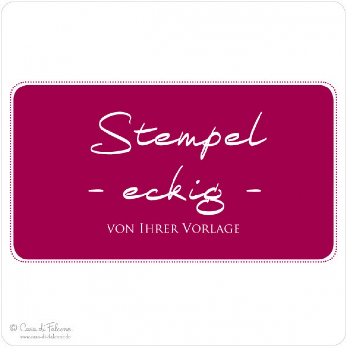 Logostempel eckig - von Ihrer Vorlage