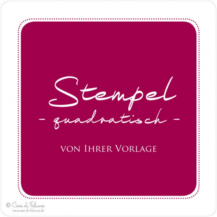 Logostempel quadratisch - von Ihrer Vorlage