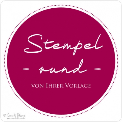 Logostempel rund - von Ihrer Vorlage