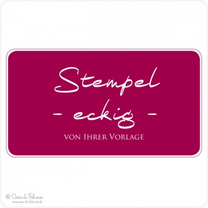 Logostempel eckig - von Ihrer Vorlage