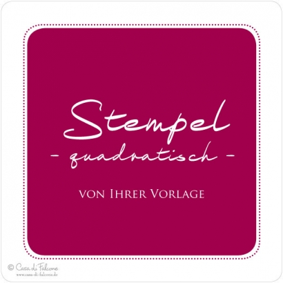 Logostempel quadratisch - von Ihrer Vorlage