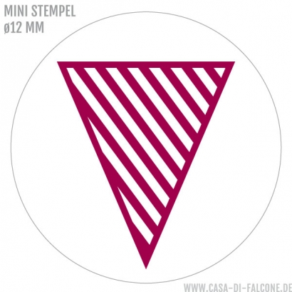 Mini Motivstempel Wimpel stripes
