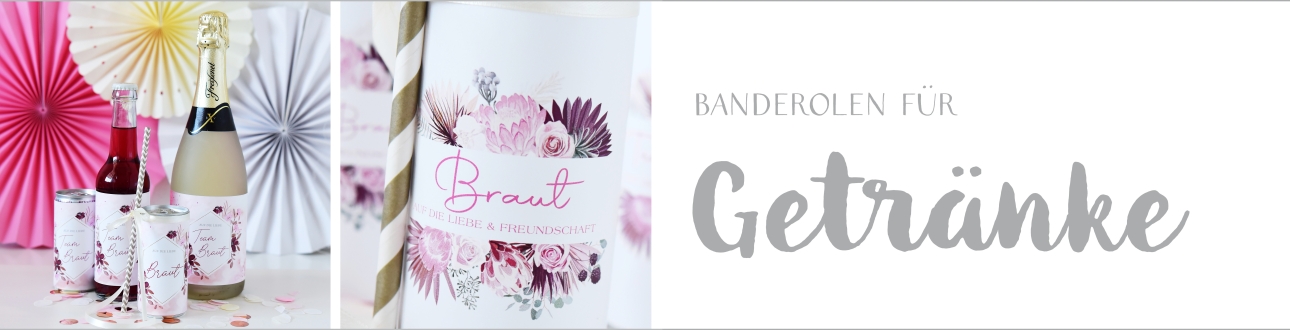 Banderolen fr Getrnkedosen