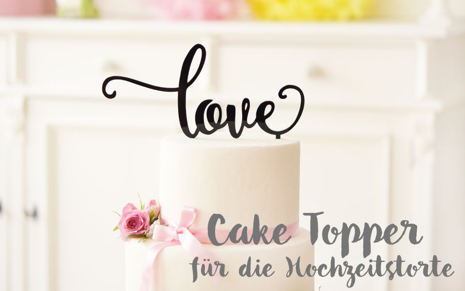 Cake Topper fr Hochzeit