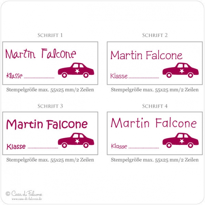 Schulstempel Auto
