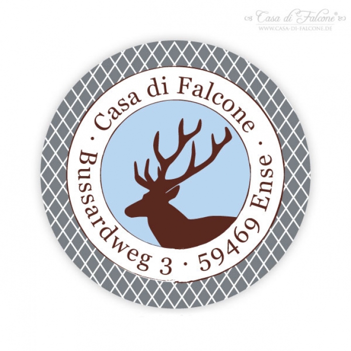 Aufkleber Hirsch