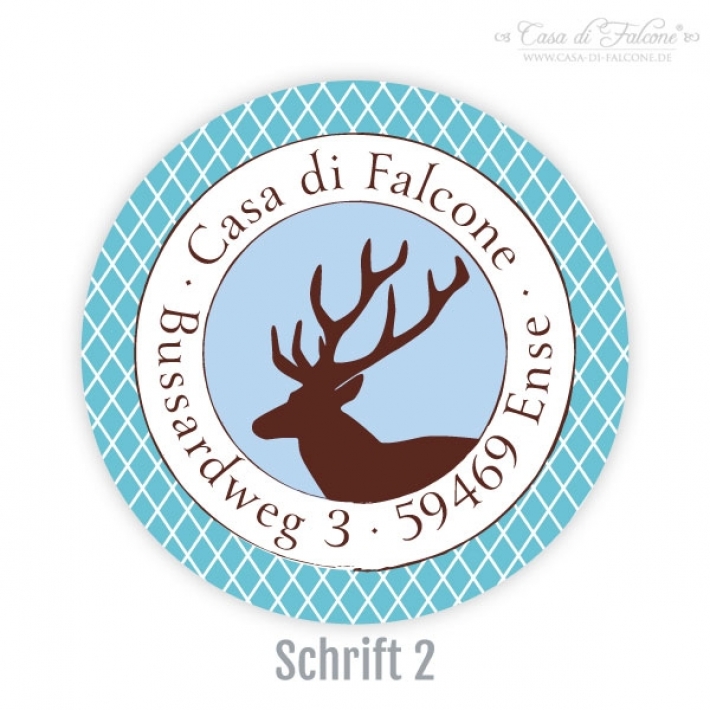 Aufkleber Hirsch