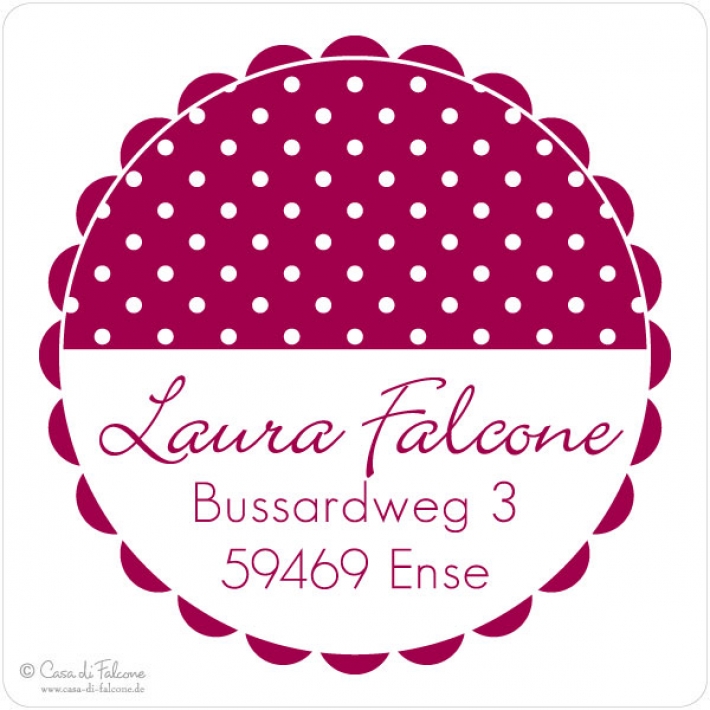 Adressstempel Dots III