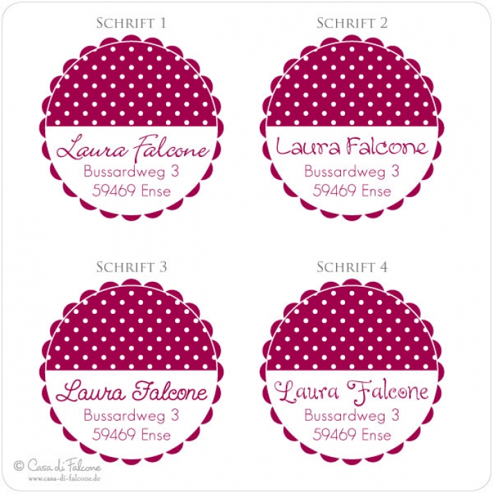 Adressstempel Dots III