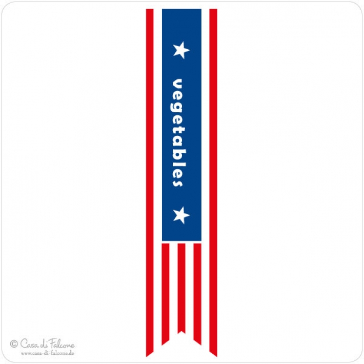 Personalisierte Verschlussetiketten Stars & Stripes