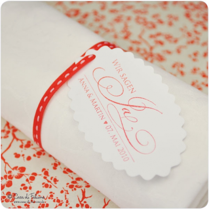 Personalisierter Hochzeitsstempel Elegance
