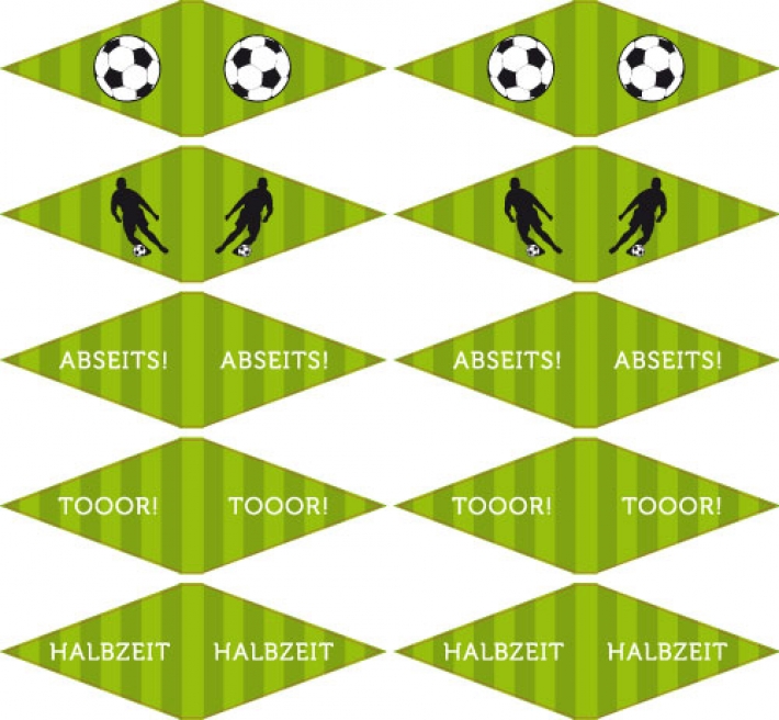 Fhnchen-Aufkleber Fussball