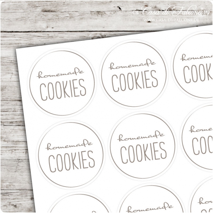 Motivaufkleber Cookies simple