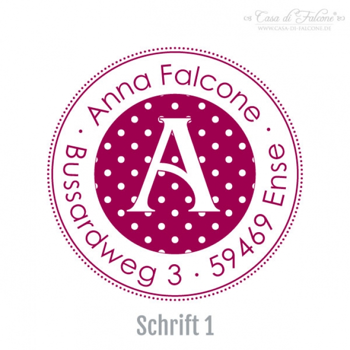 Adressstempel Dots I