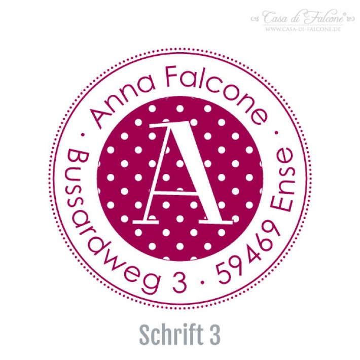 Adressstempel Dots I