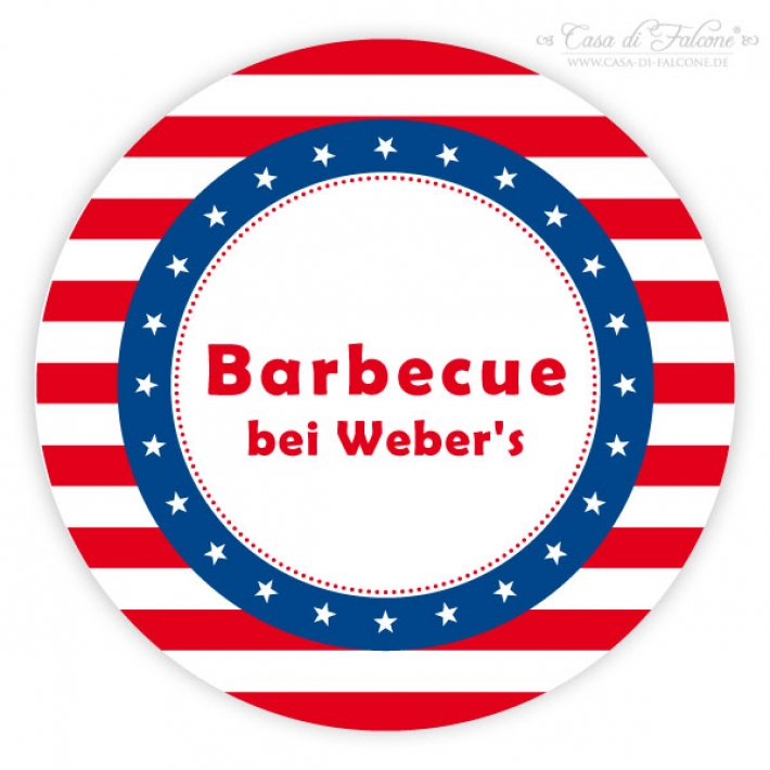 Personalisierte Aufkleber Stars & Stripes