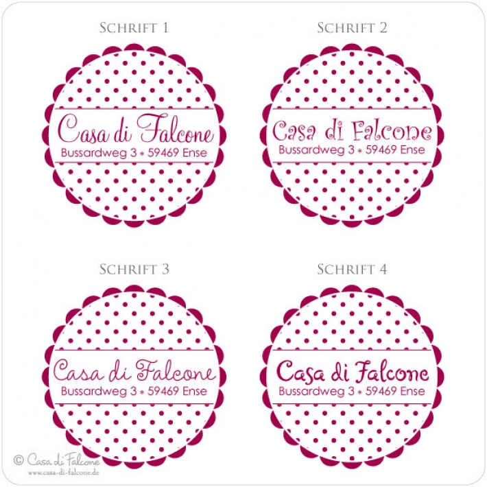 Adressstempel Dots II