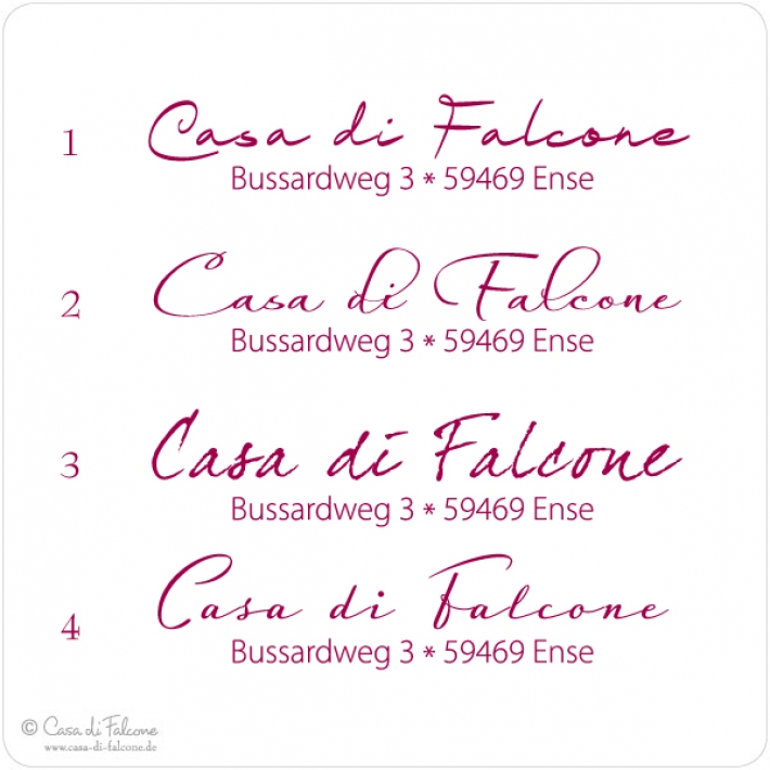 Adressstempel Simple III