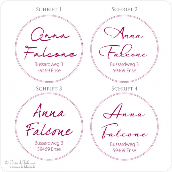 Adressstempel Simple III
