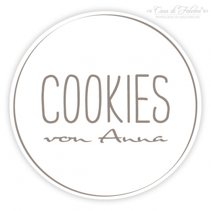 Personalisierte Aufkleber Cookies simple