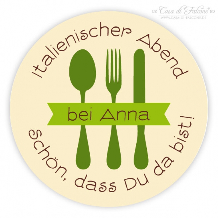 Aufkleber Besteck