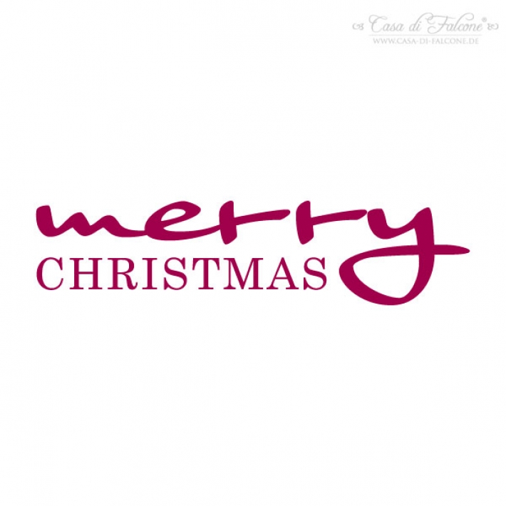 Textstempel merry christmas