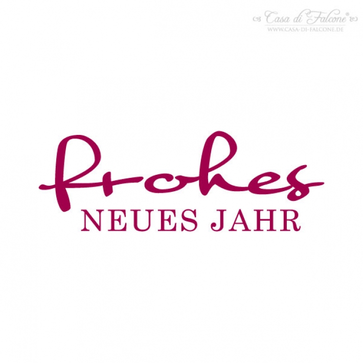 Textstempel frohes Neues Jahr