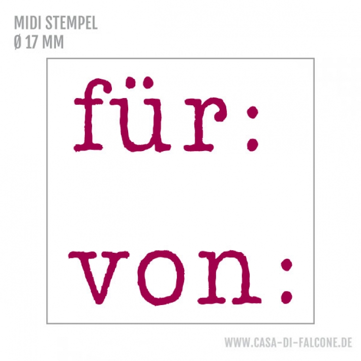 MIDI Textstempel fr/von