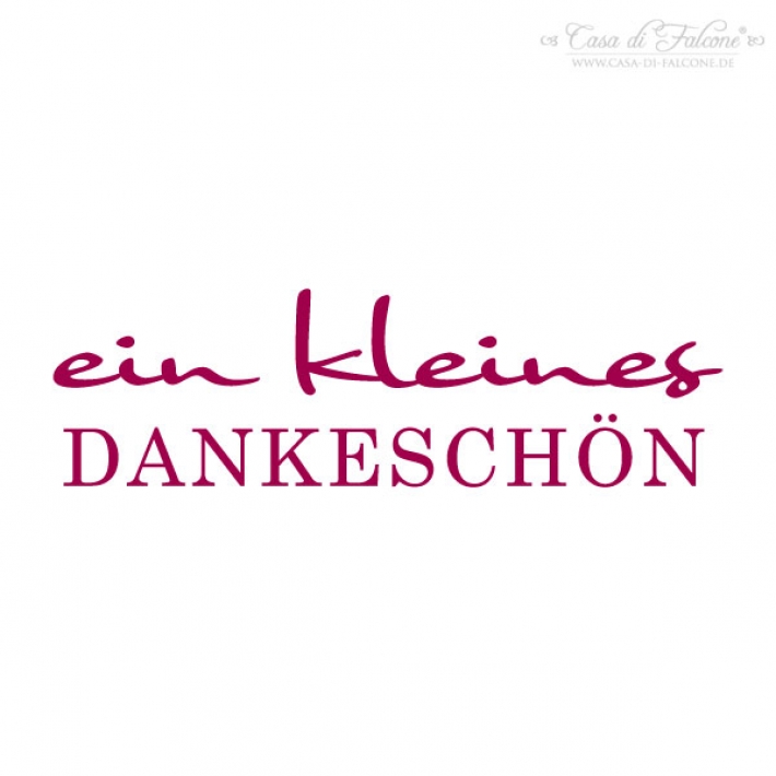 Textstempel kleines Dankeschn