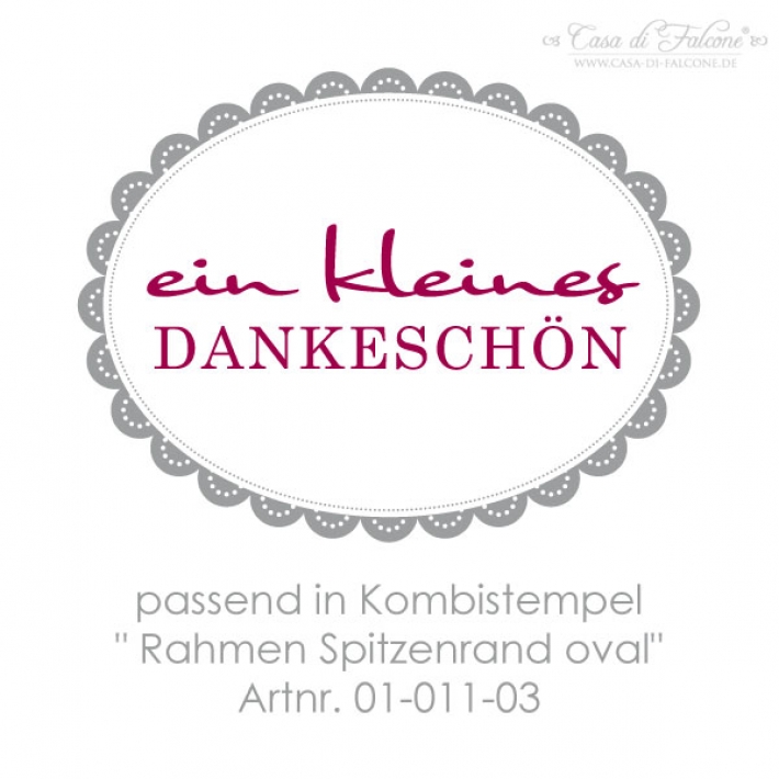 Textstempel kleines Dankeschn