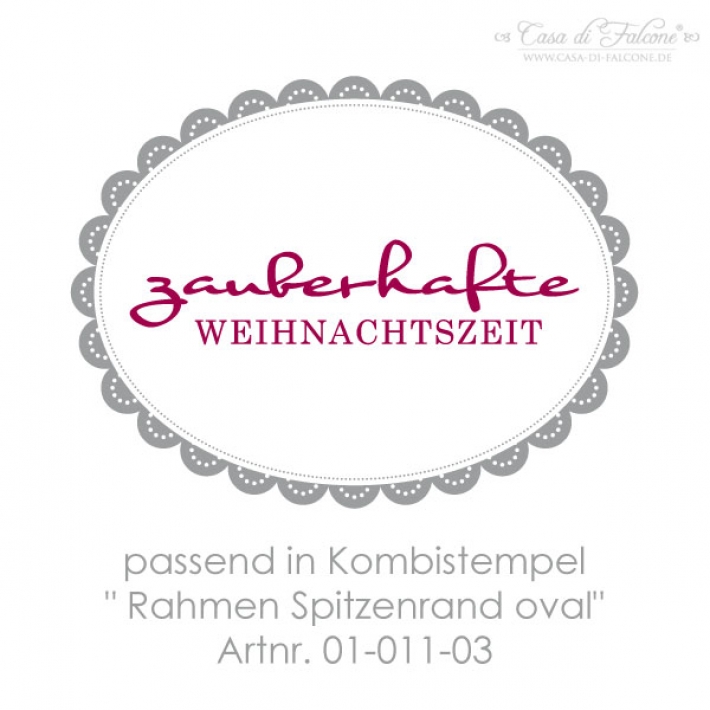 Textstempel zauberhafte Weihnachtszeit