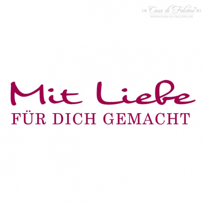 Textstempel Mit Liebe fr Dich gemacht