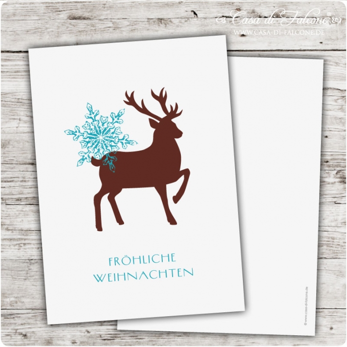 Postkarte Hirsch