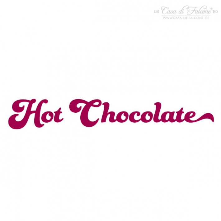 Textstempel Hot Chocolate