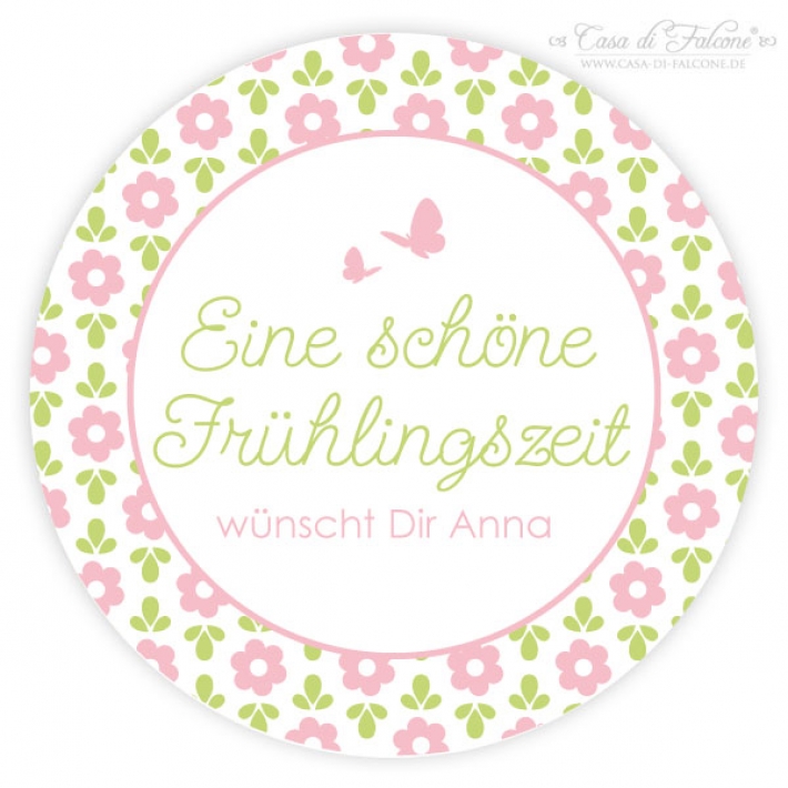 Aufkleber Frhlingszeit