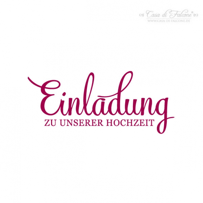 Textstempel - Klassik III - Einladung