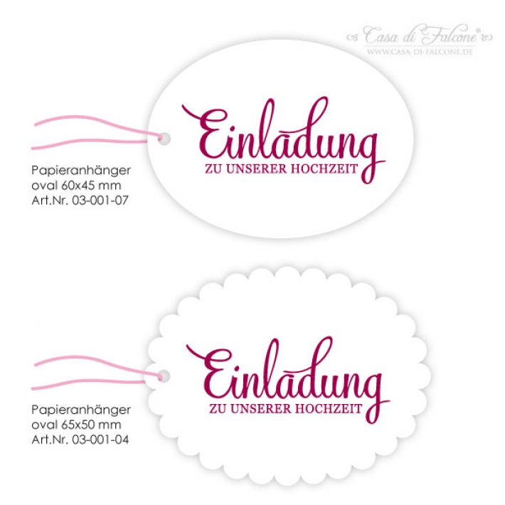 Textstempel - Klassik III - Einladung