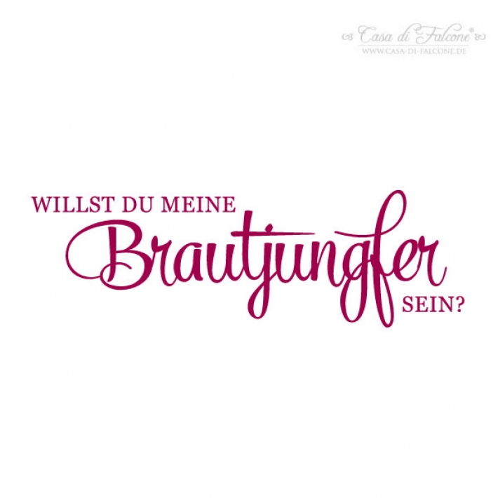 Textstempel - Klassik III - Brautjungfer