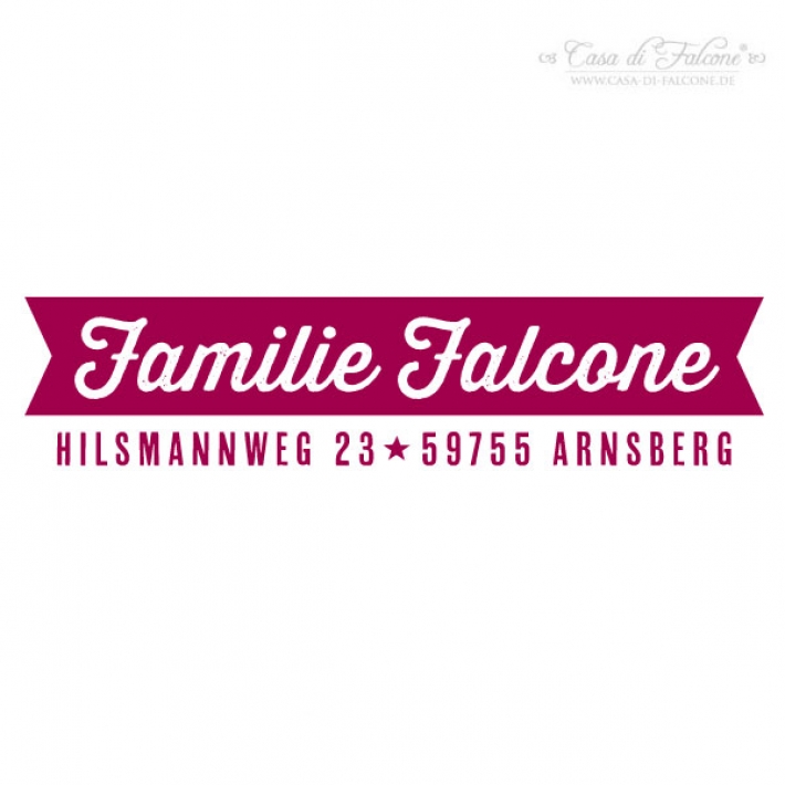 Adressstempel Fhnchen