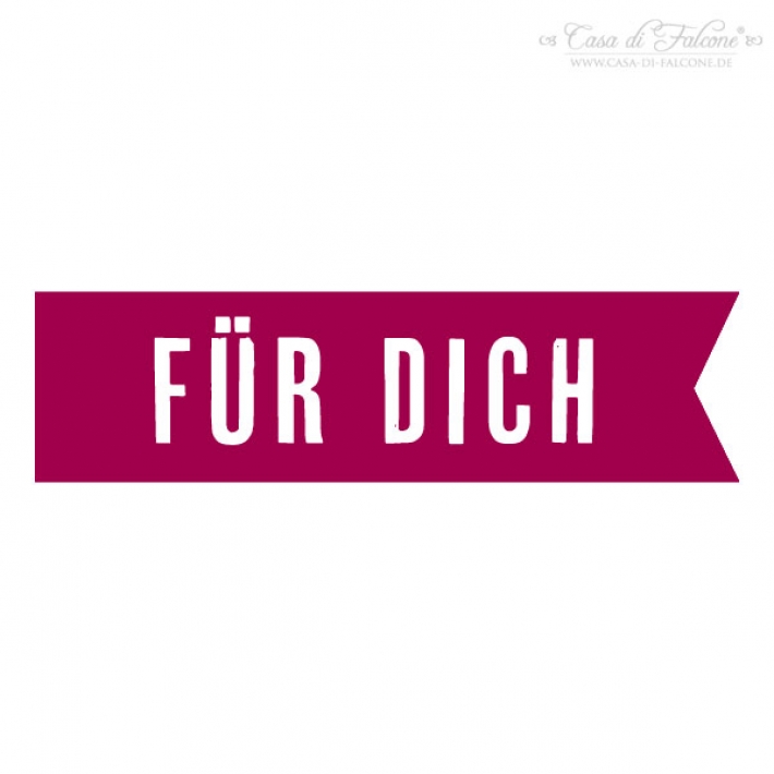 Motivstempel Fhnchen FR DICH