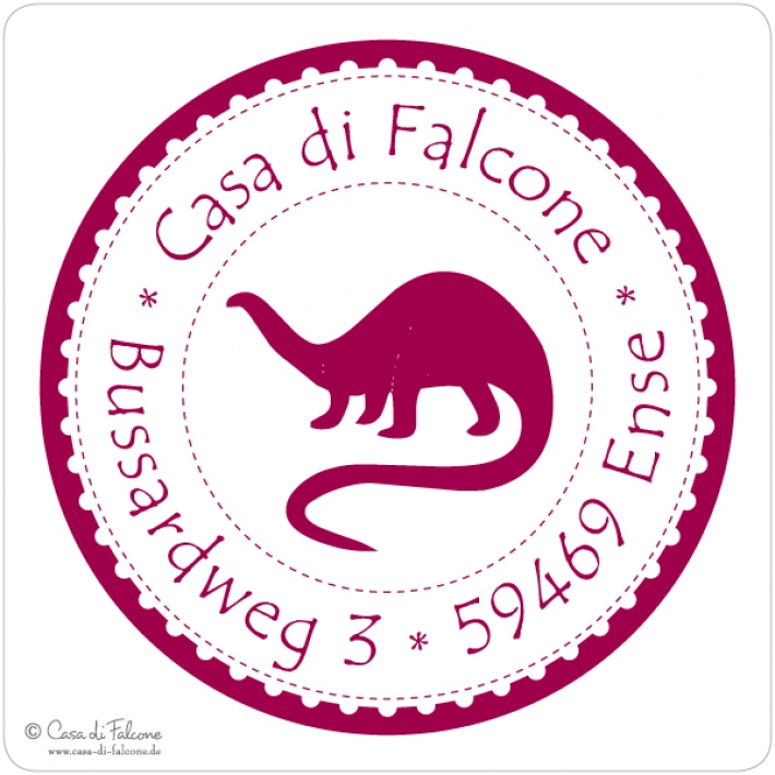 Kinderadressstempel Tiere