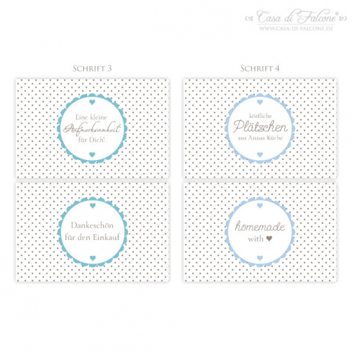 Visitenkarten Handgemacht Dots