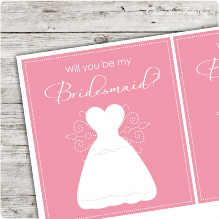 Flaschenaufkleber Bridesmaid