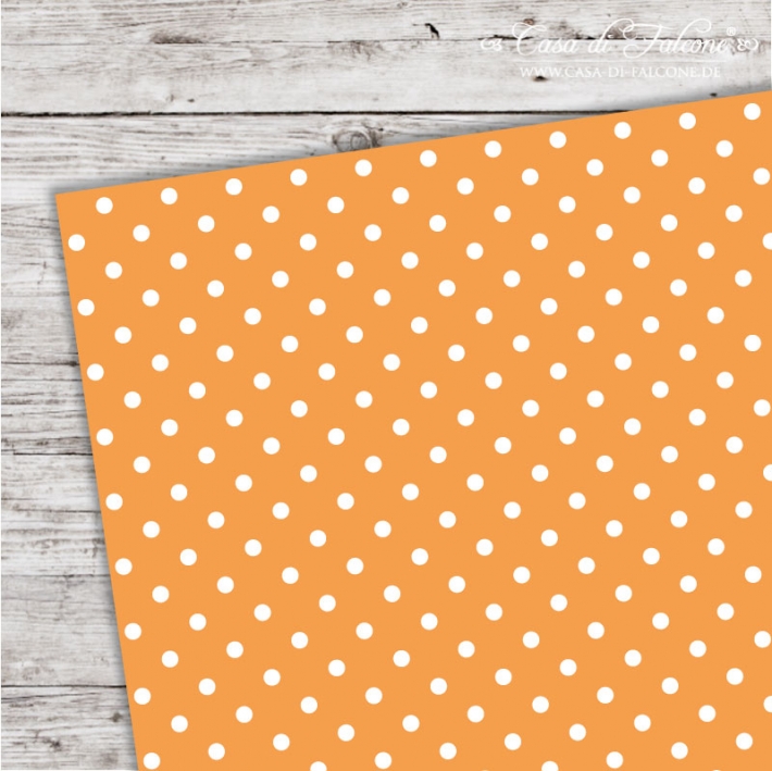 A5 Karton Polka Dots orange