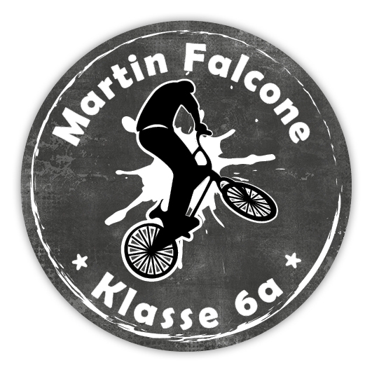 Schulaufkleber I Namensaufkleber fr die Schule BMX-Fahrer