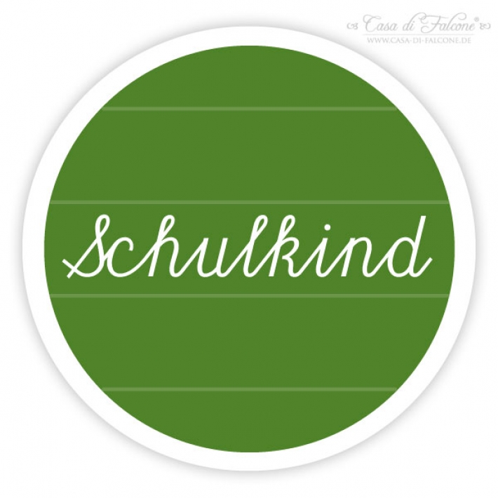 Aufkleber Schulkind im Schultafel Look