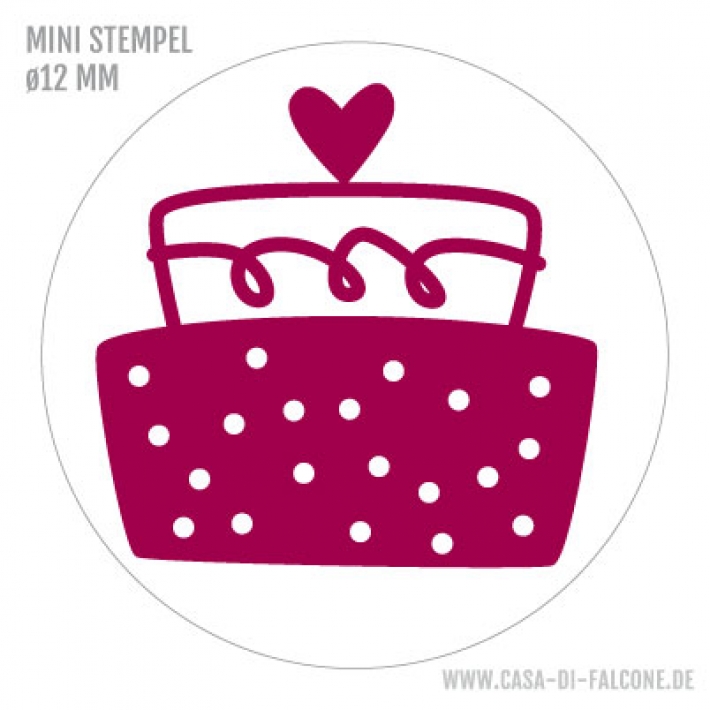 Mini Motivstempel Torte