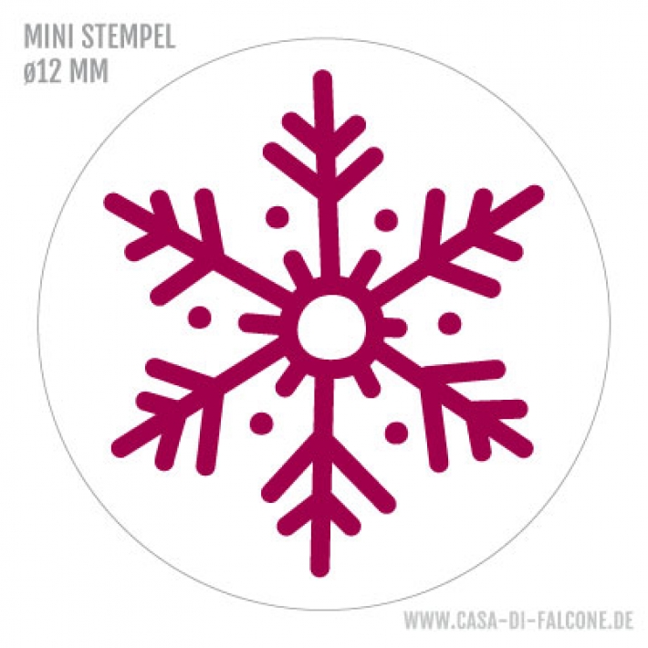 Mini Motivstempel Schneeflocke