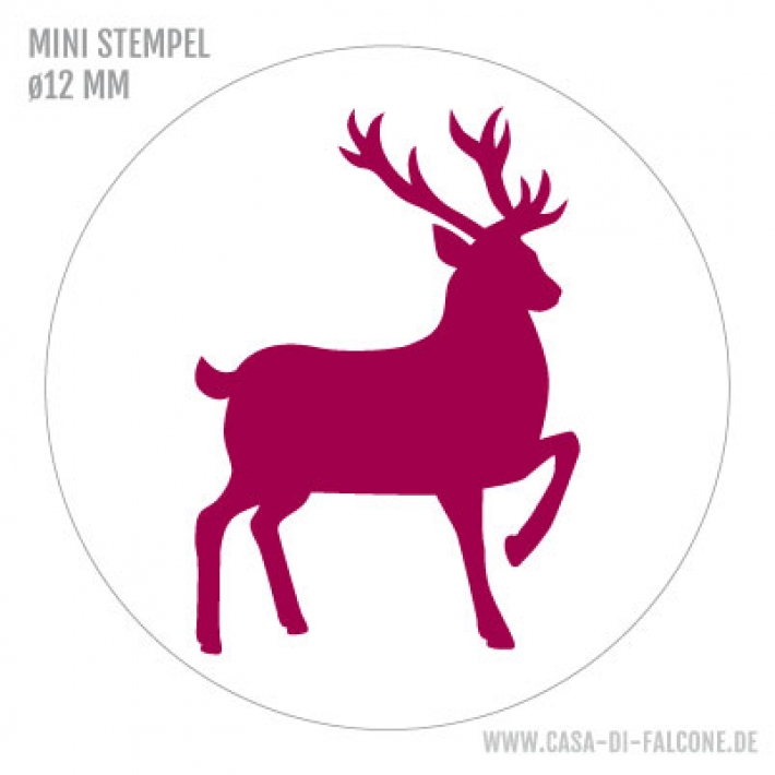 Mini Motivstempel Rentier